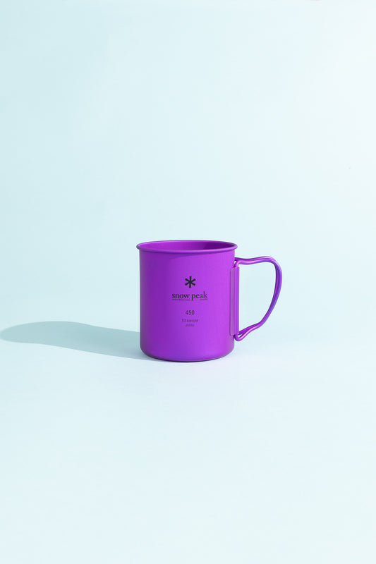 Titanium Single Wall Cup 450 - Purple