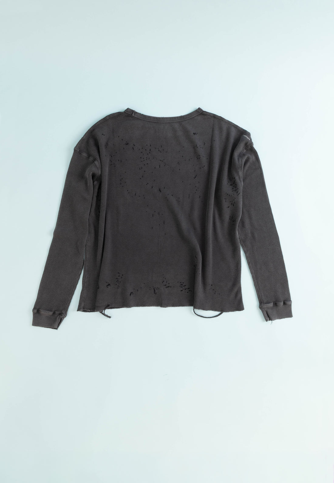 MothTech™ Waffle Long Tee - Aged Black
