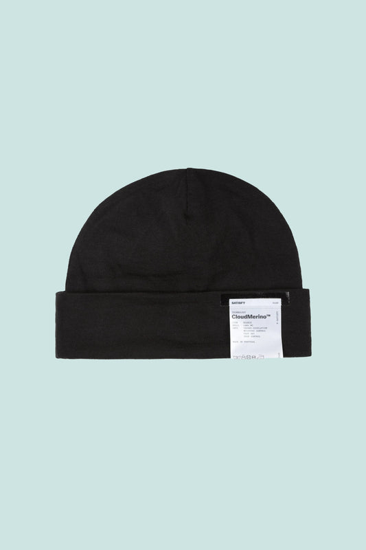 Satisfy CloudMerino™ Beanie - Black | Coffee Outdoors