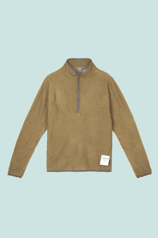 Satisfy GhostFleece™ Alpha Direct Light Half-Zip - Seed | Coffee Outdoors