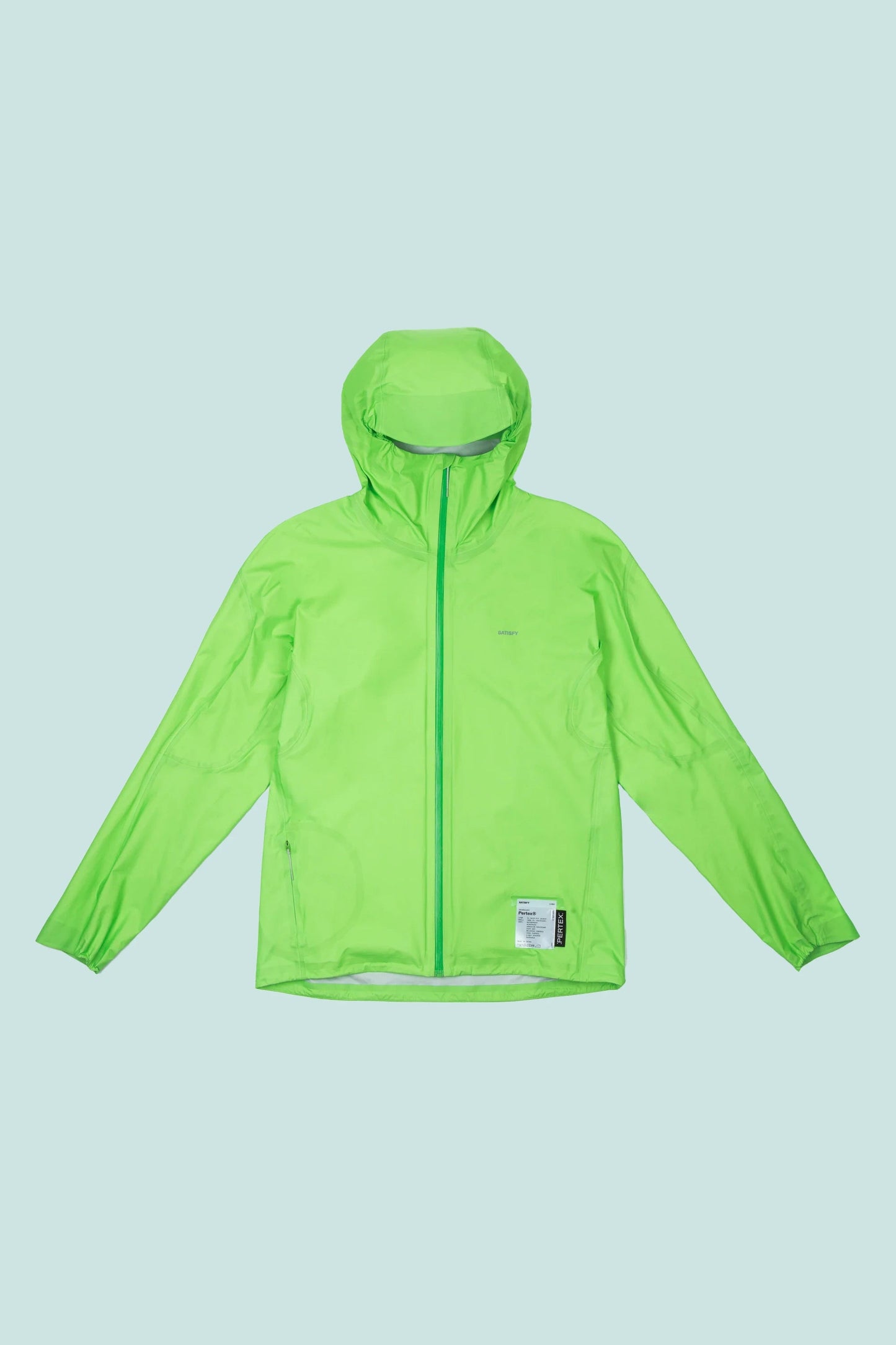 Satisfy Pertex™ 3L Rain Fly Jacket - Neon Green | Coffee Outdoors