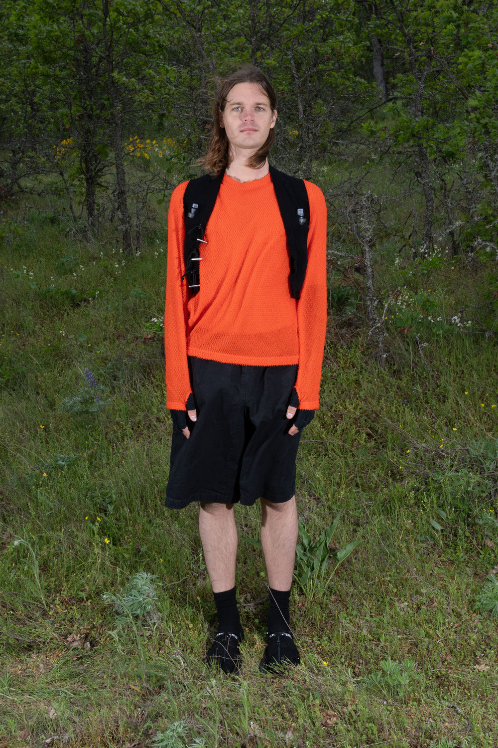 Shag Sweater v2.0 in Tangerine Tango, product photo 6