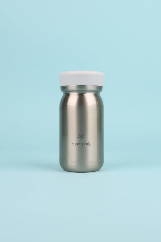 Snow Peak Stainless Vacuum Milk Bottle 350 - Steel | Coffee Outdoors