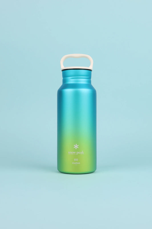 Snow Peak Titanium Aurora Bottle 800 - Ocean | Coffee Outdoors