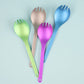 Snow Peak Titanium Spork - Blue | Coffee Outdoors