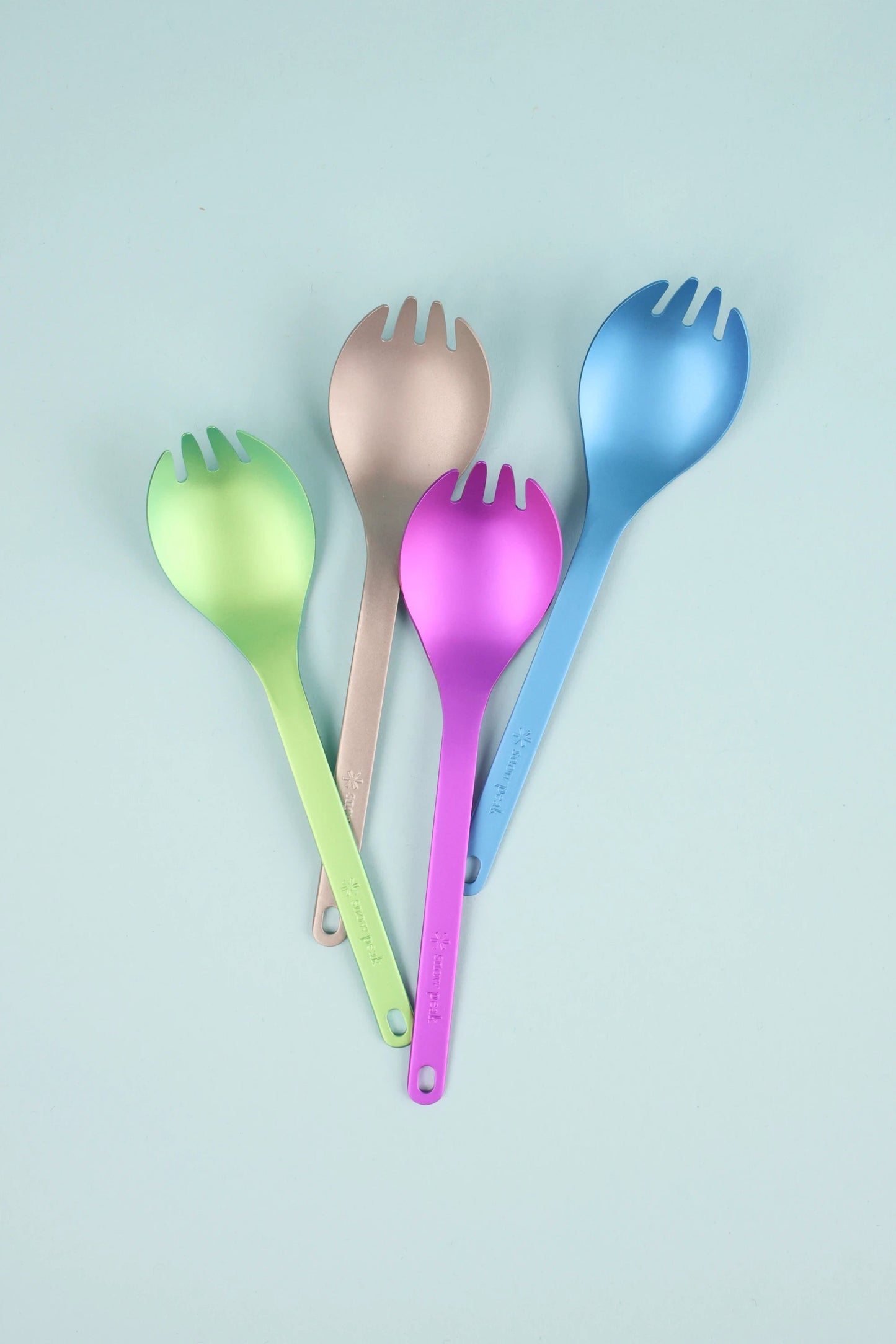 Snow Peak Titanium Spork - Blue | Coffee Outdoors