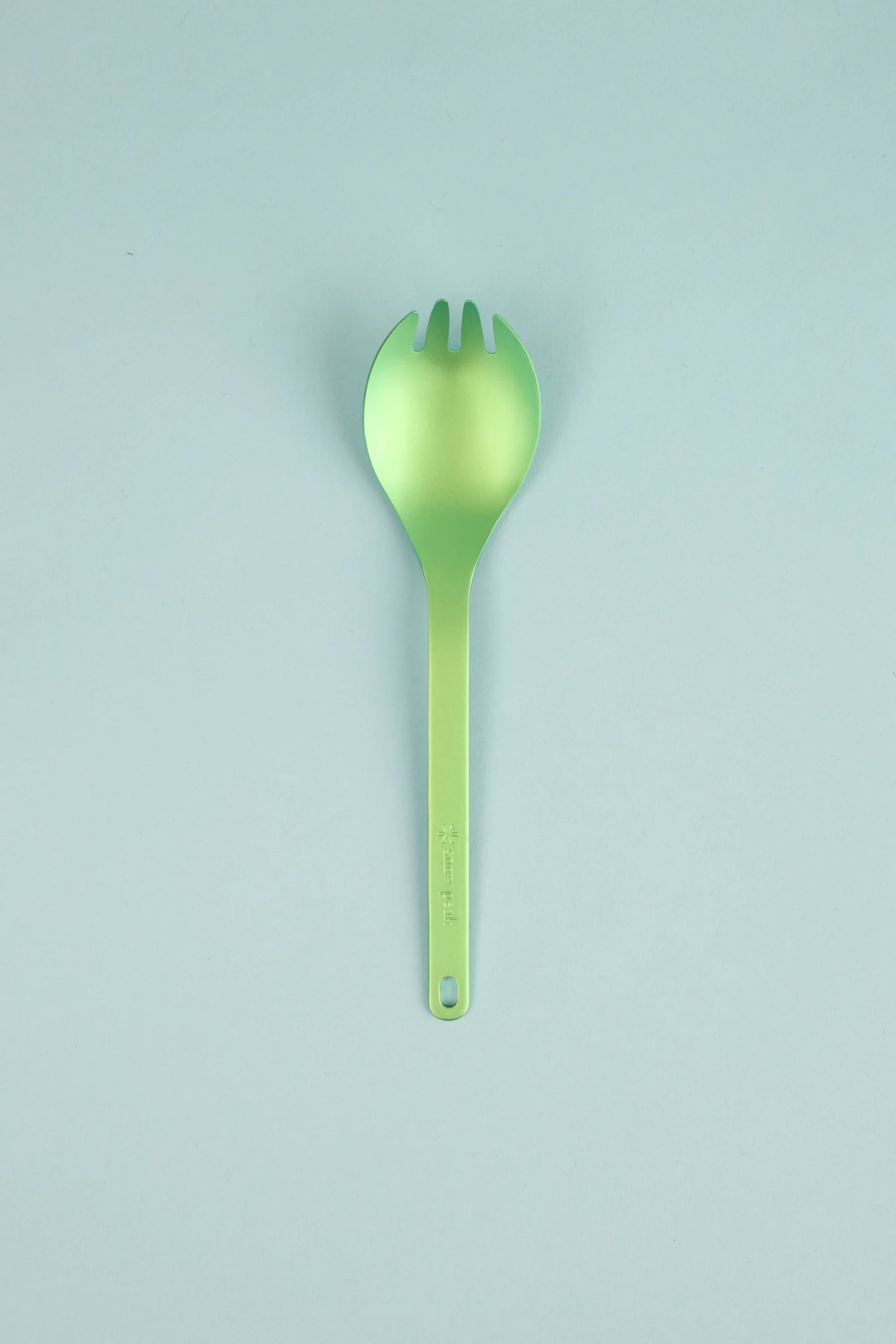 Snow Peak Titanium Spork - Green | Coffee Outdoors