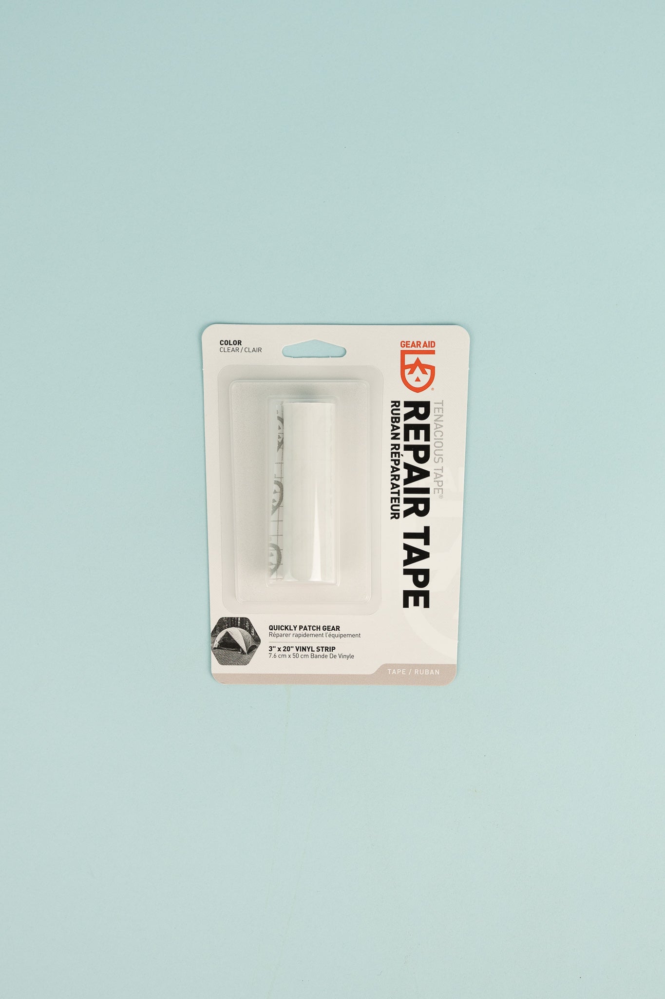 Gear Aid Tenacious Tape Repair Roll - Clear Vinyl for waterproof gear repairs and inflatable mattresses.