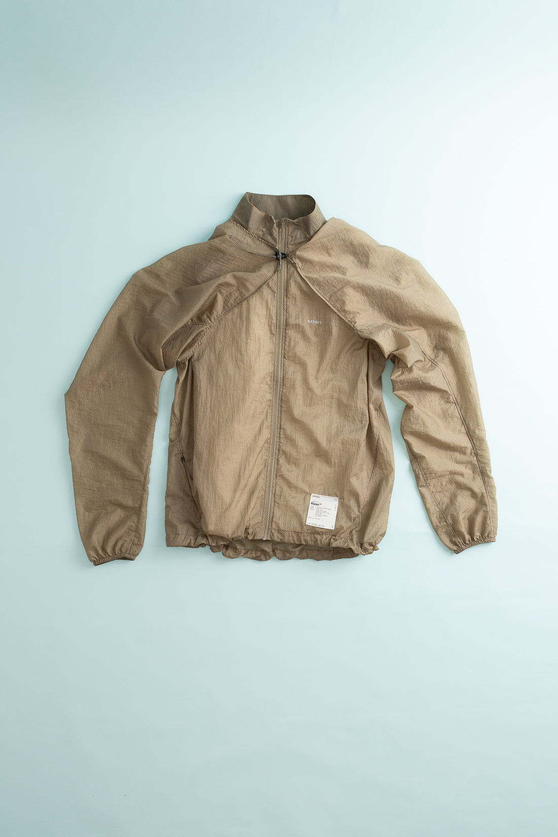 Satisfy Rippy™ Modular Windbreaker in Shitake, view 4.