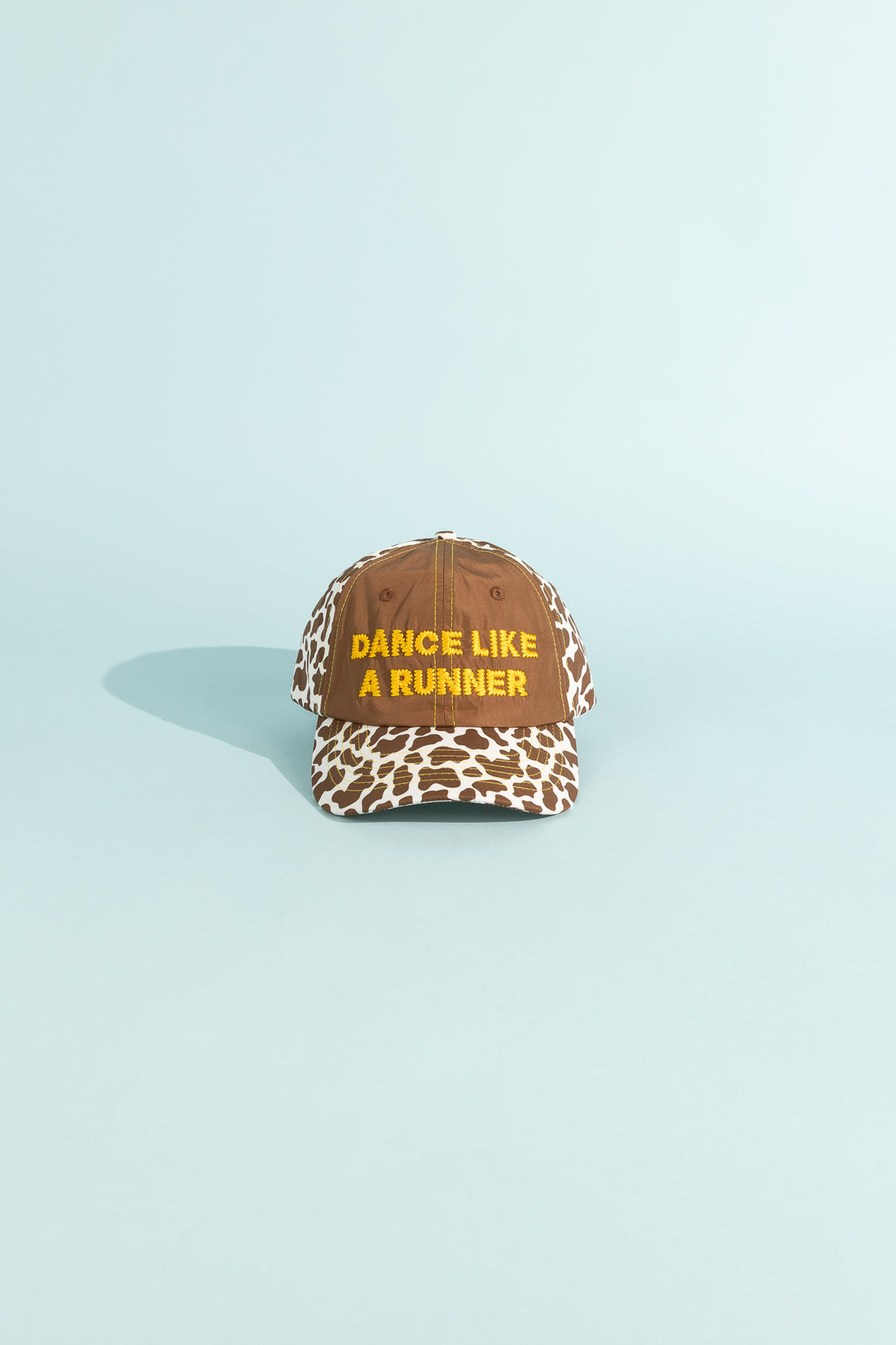 Alex Zono Dad Hat in Dance Like A Runner Cow Print, view 1.