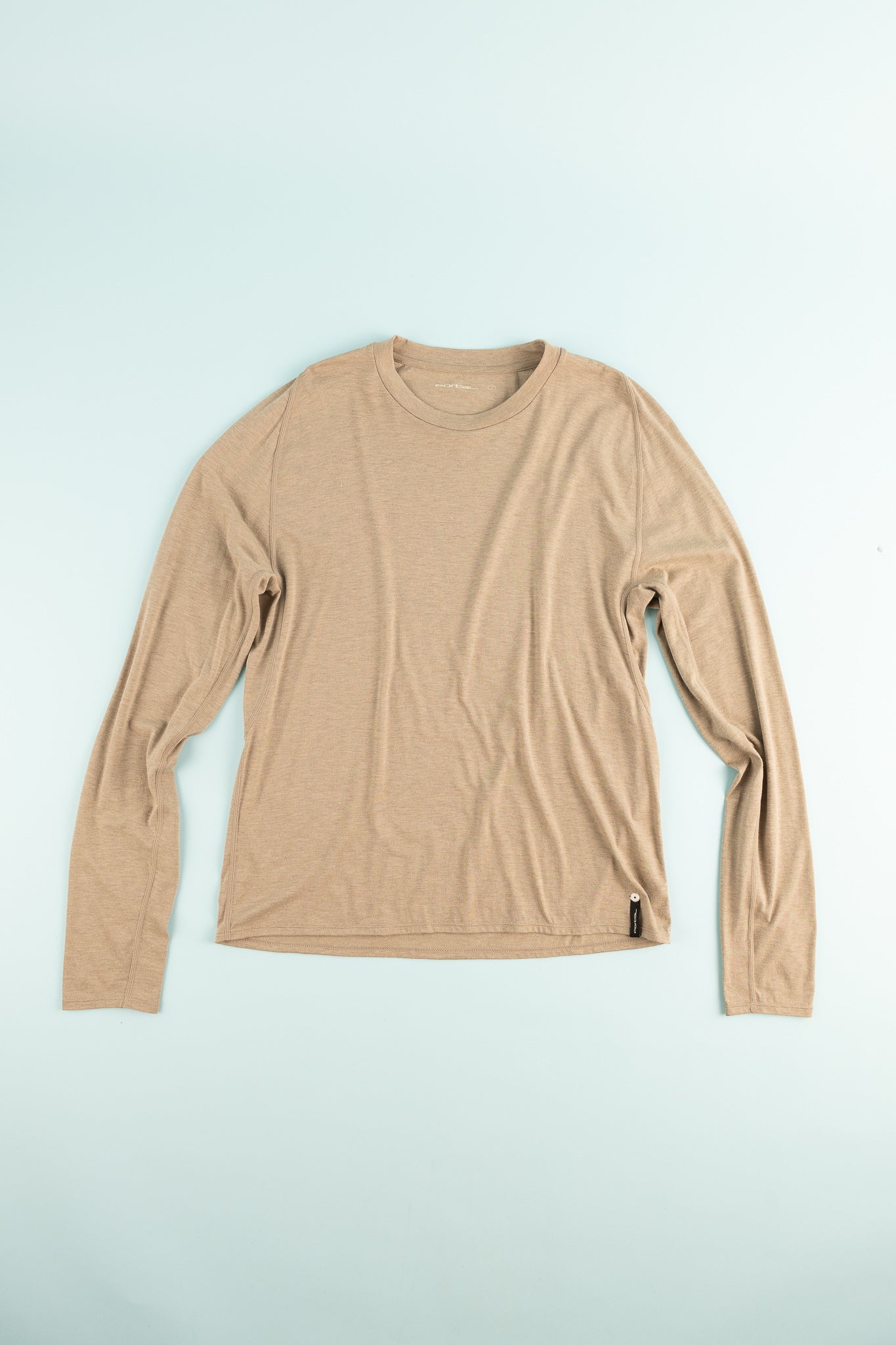 Portal Drift Merino Long Tee - Desert Taupe