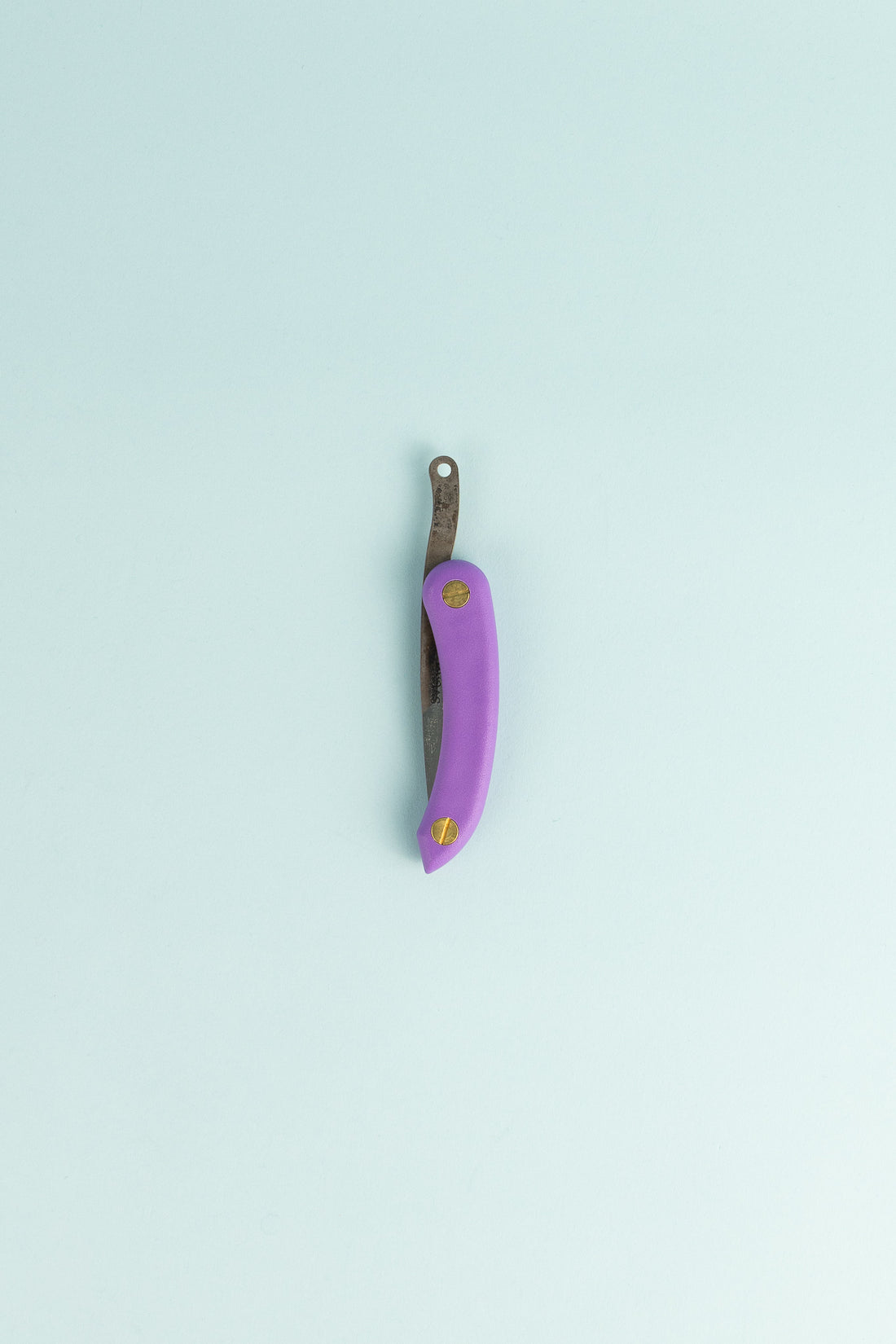 Peasant Knife Mini - Mauve with a purple handle and high grade carbon blade, handcrafted in New Zealand.