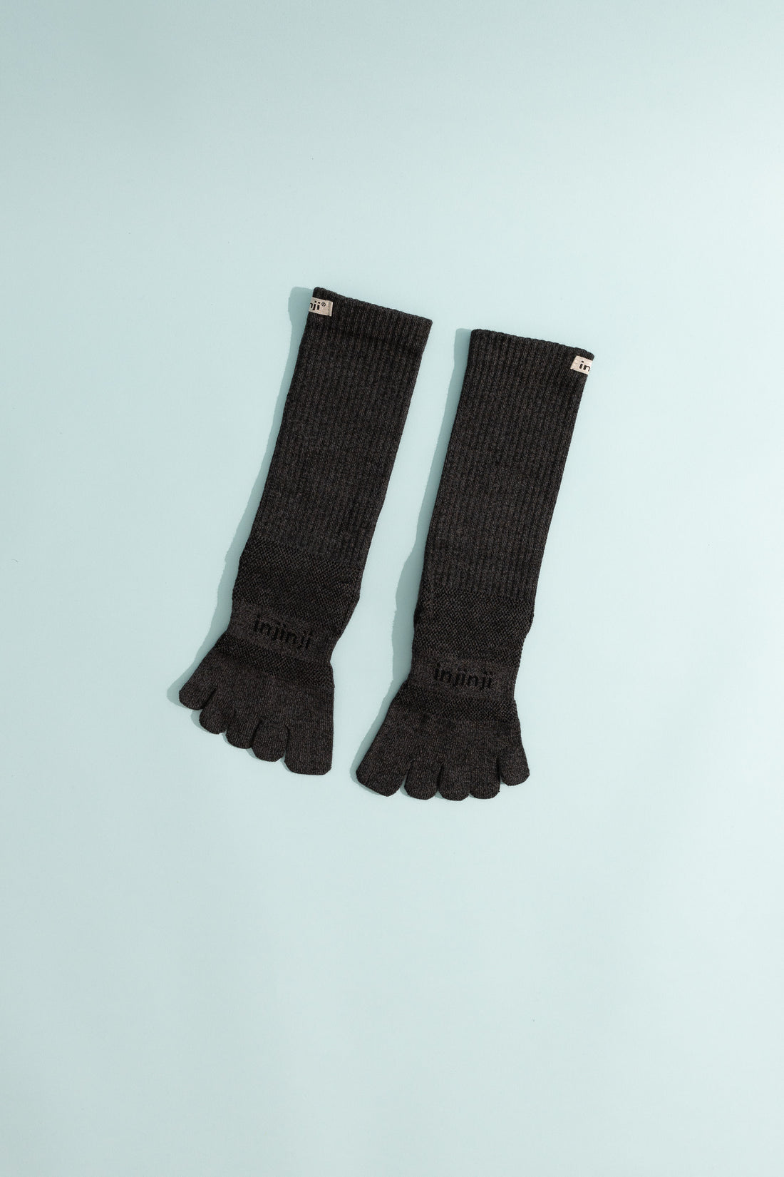 Injinji Coolmax Trail Toe Socks in Granite, view 1.