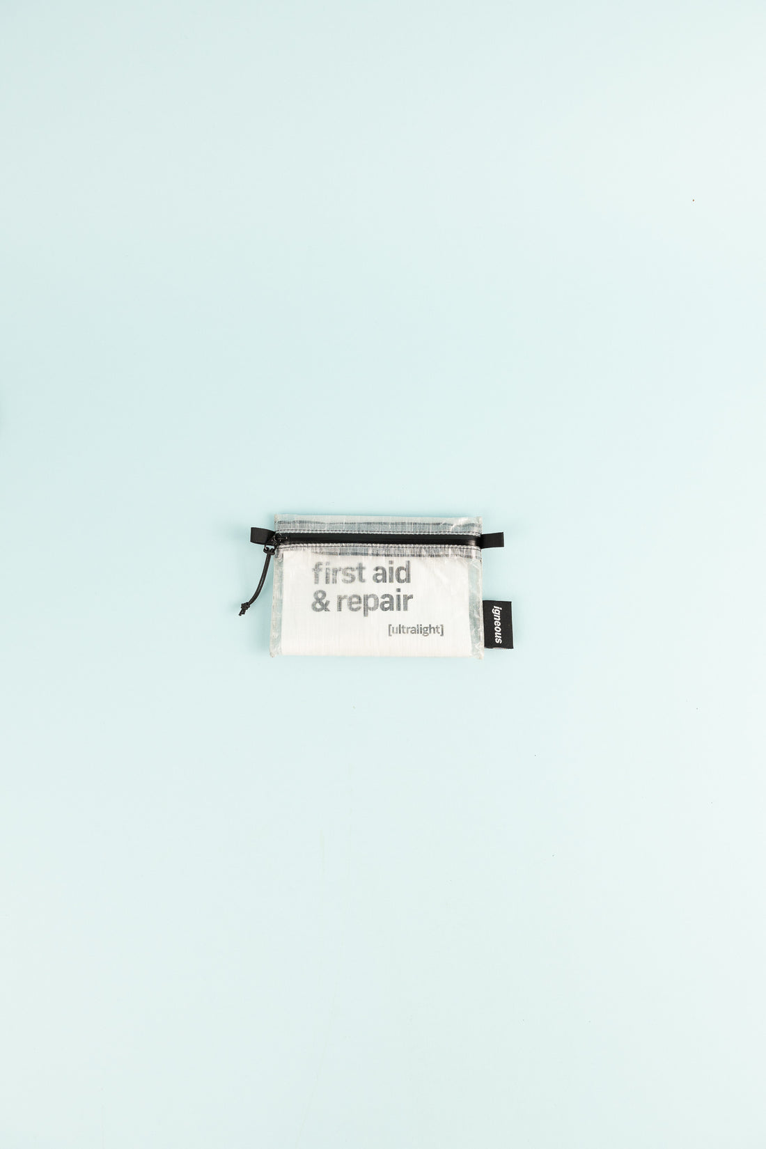 First Aid + Repair Kit packaging on a light blue background, ideal for hikers and outdoor adventurers.