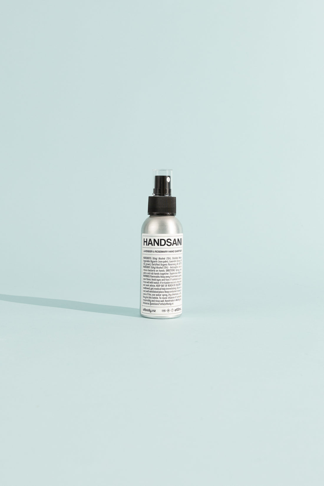 OF BODY HANDSANI Natural Hand Sanitiser - 100ml, view 1.