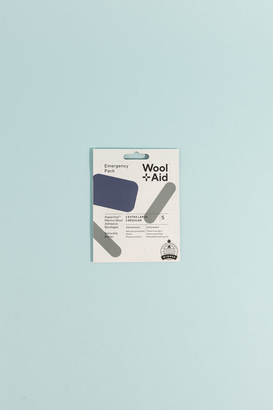 WoolAid Merino Wool Adhesive Bandages - Emergency Pack