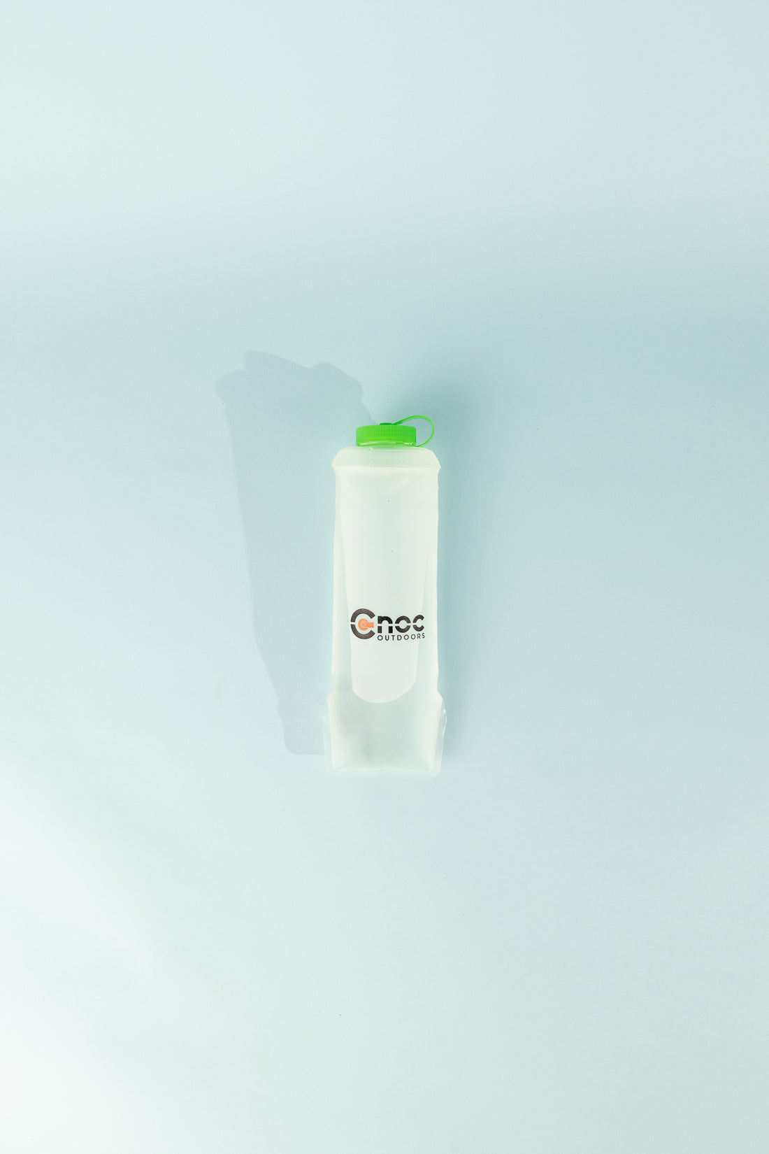 HydriamX 750ml Collapsible Flask made of durable TPU with a green cap, perfect for hot beverages.