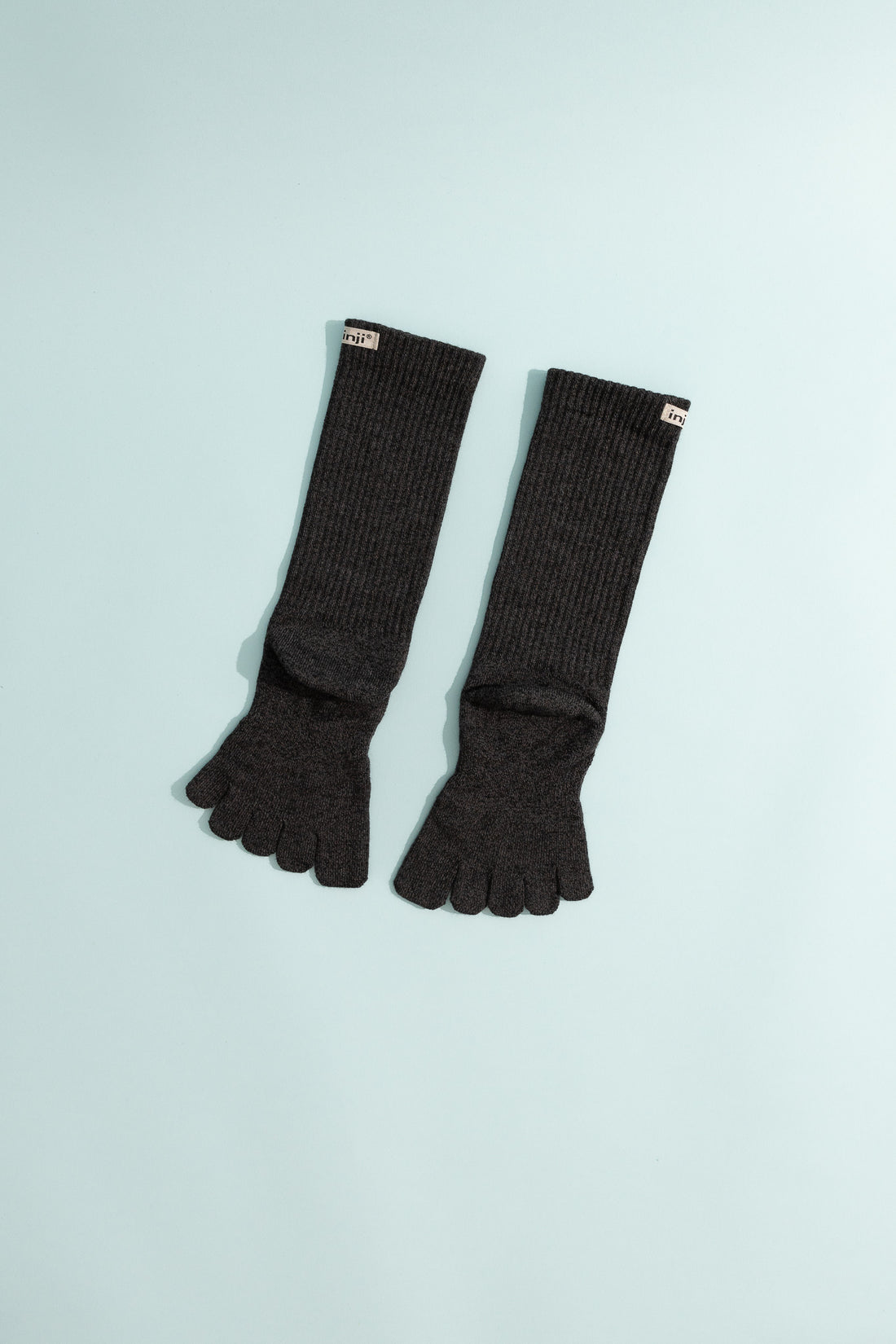 Injinji Coolmax Trail Toe Socks in Granite, view 4.