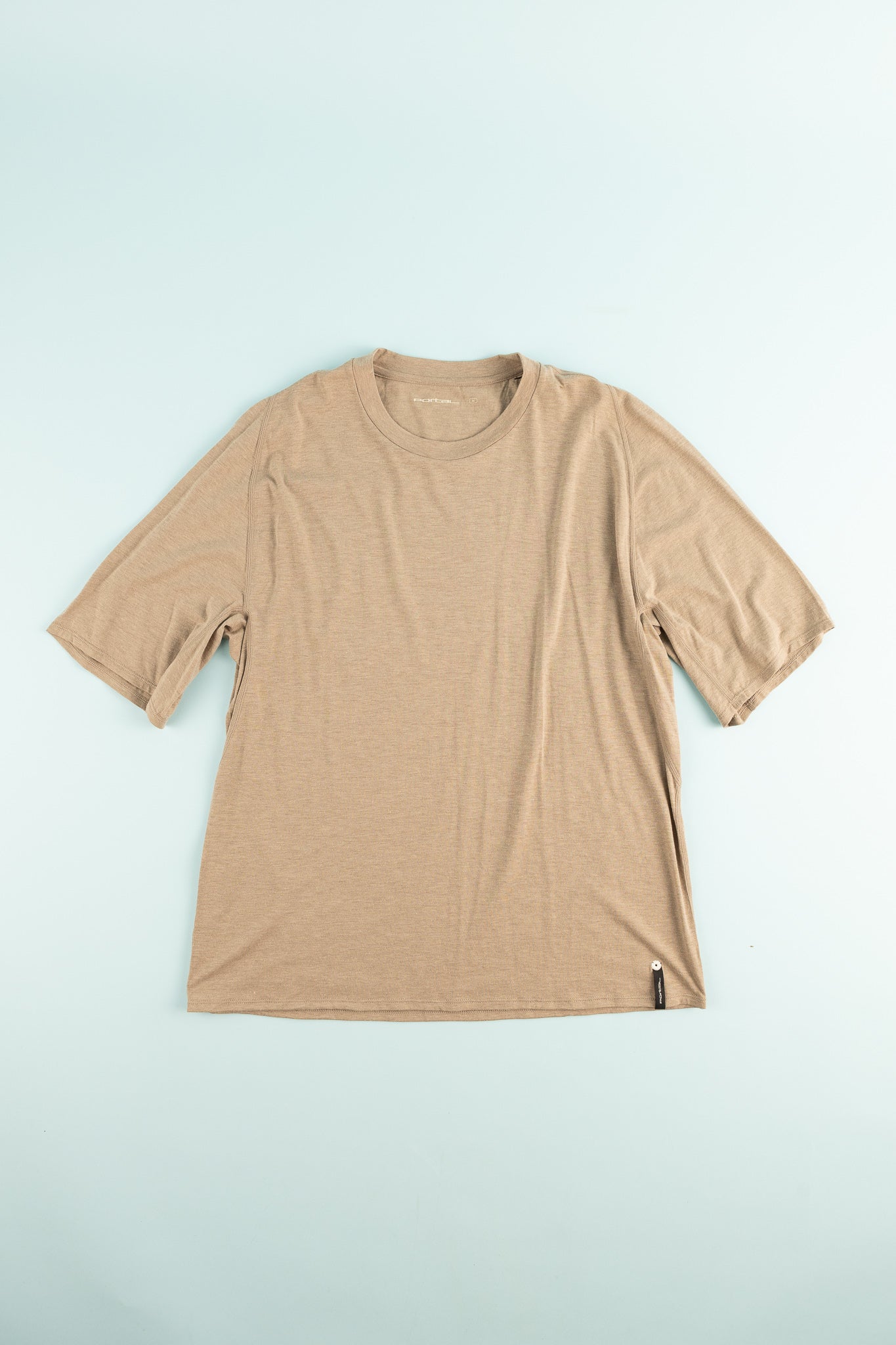 Portal Drift Merino Tee - Desert Taupe