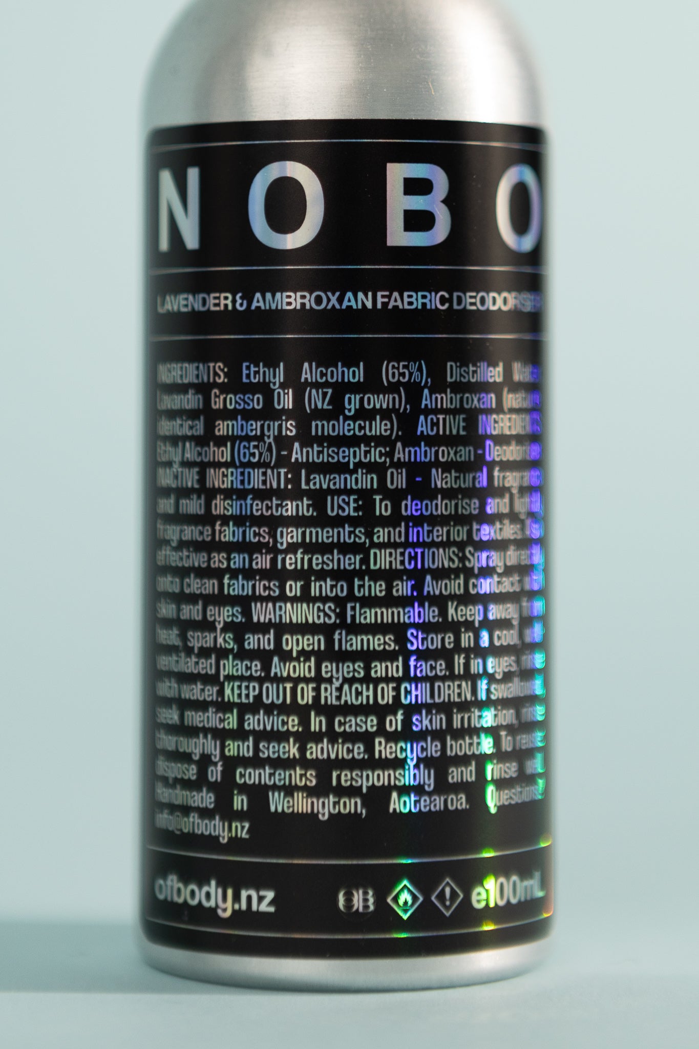 NOBO Fabric Deodorising Spray - 100ml