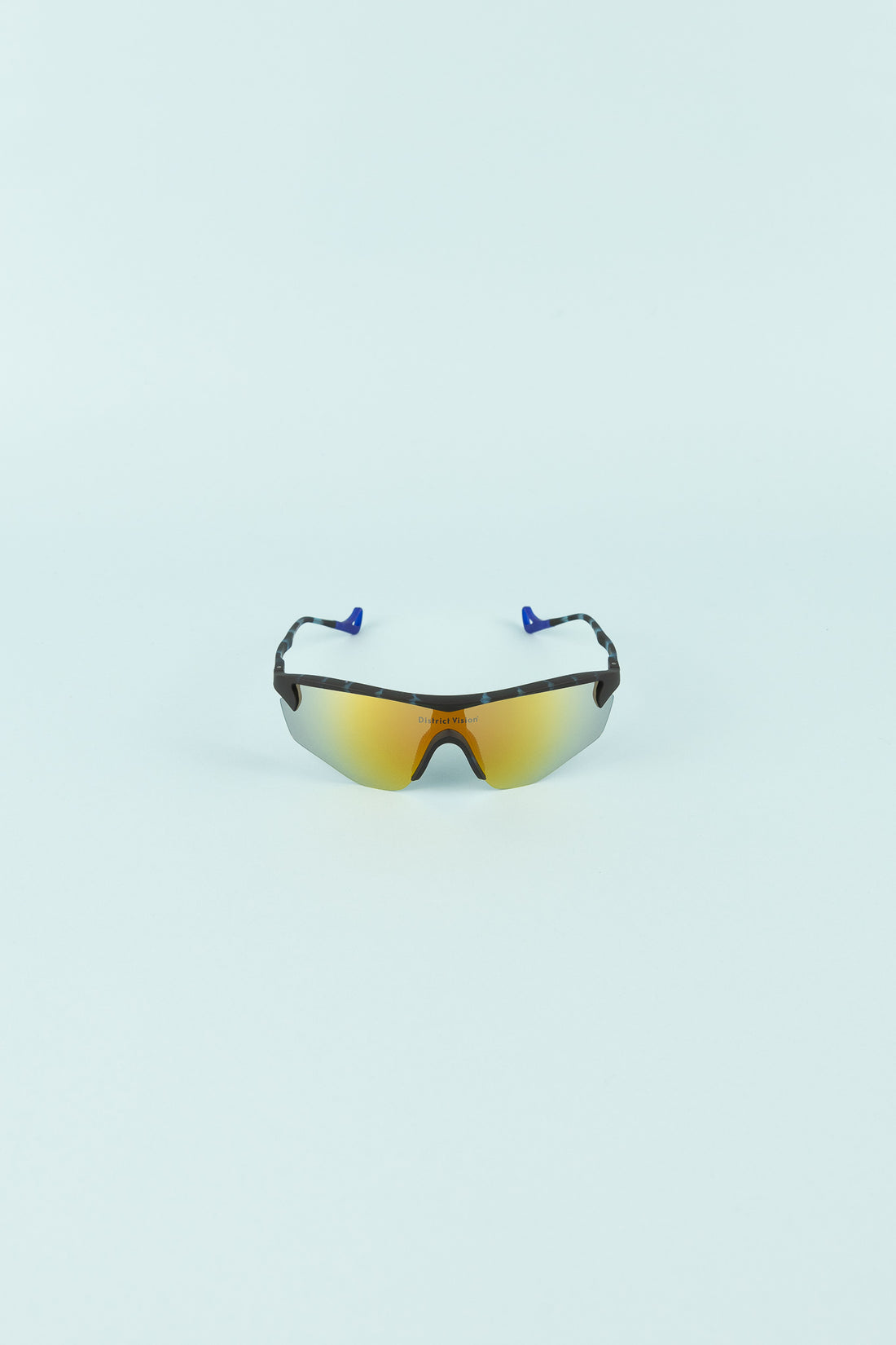 Junya Racer Sunglasses in Midnight Mosaic/D+ Fire Mirror featuring hand sculpted lens and custom shaped temples.