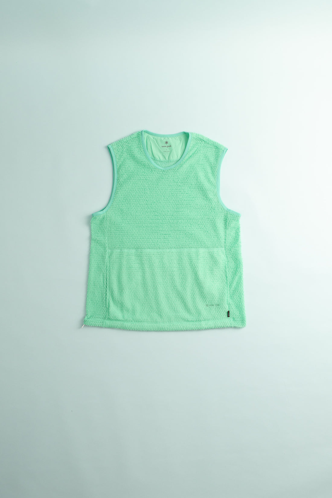 Snow Peak Alpha Direct Vest in Light Green, view 1.