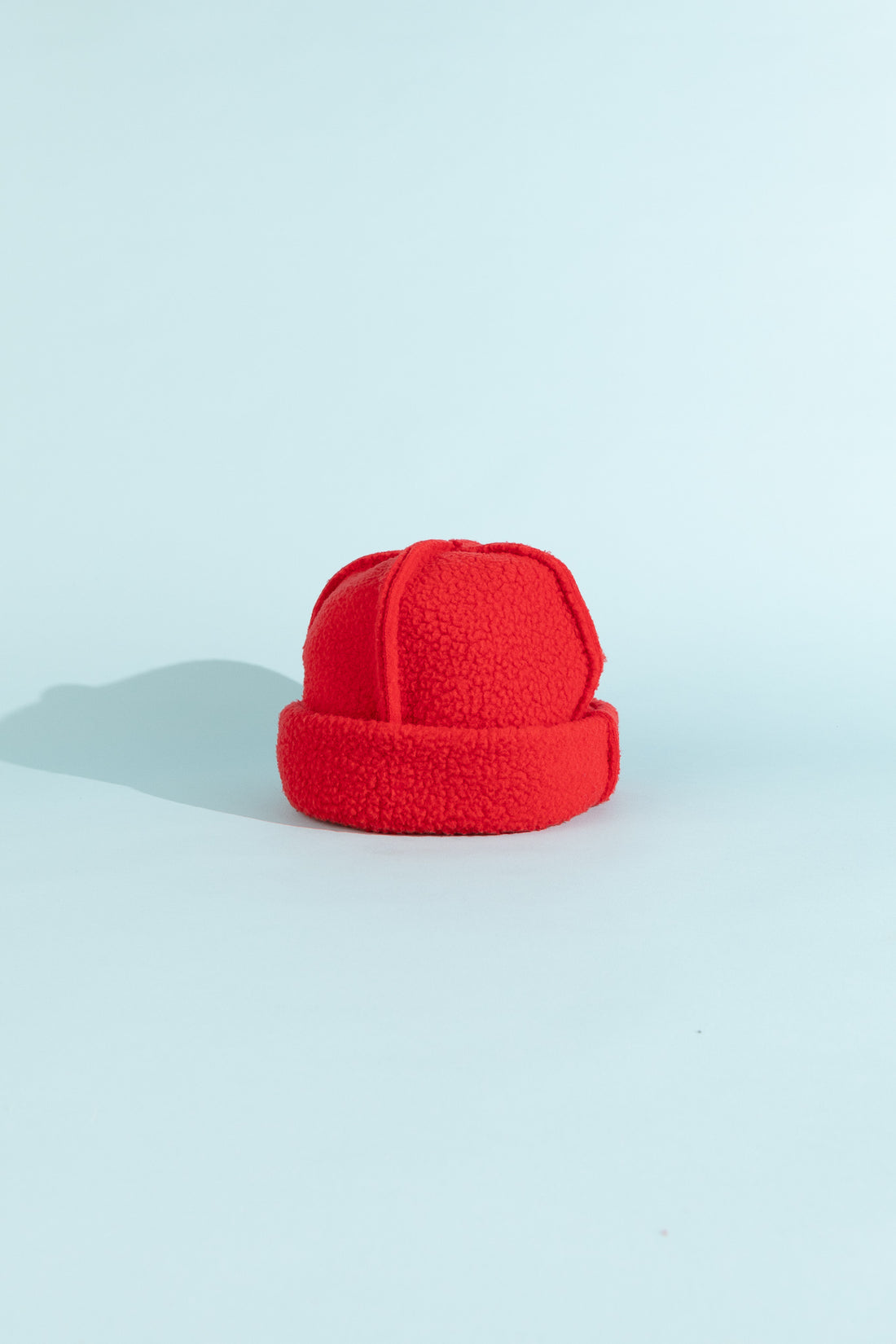 Lloyd Fleece Toque in Red, view 4.