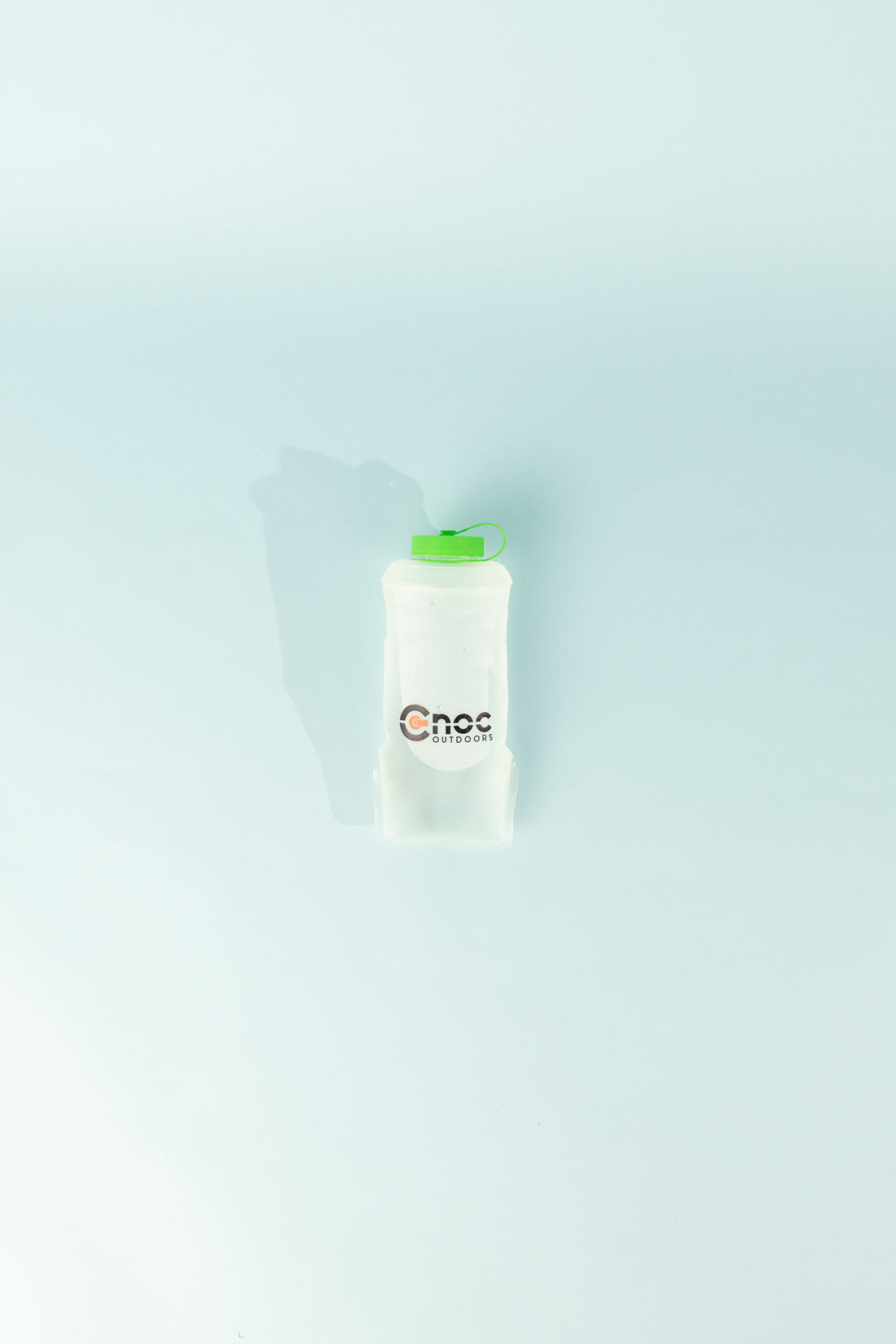 HydriamX 500ml collapsible flask with green cap on light background