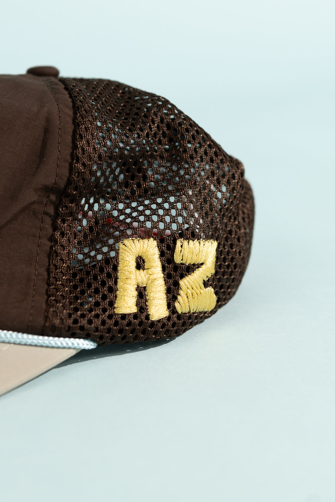 Alex Zono Trucker Hat in Running Rocks Brown, view 2.
