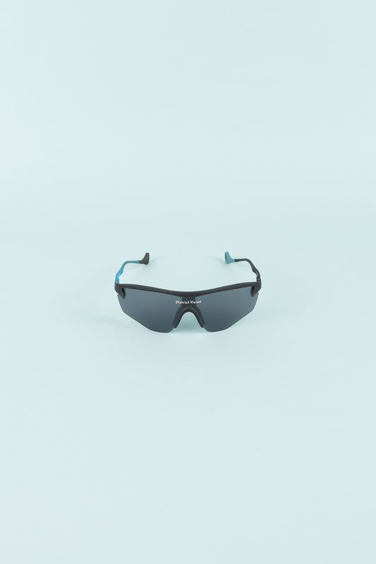 Junya Racer Sunglasses - Azure Black/D+ Onyx Mirror