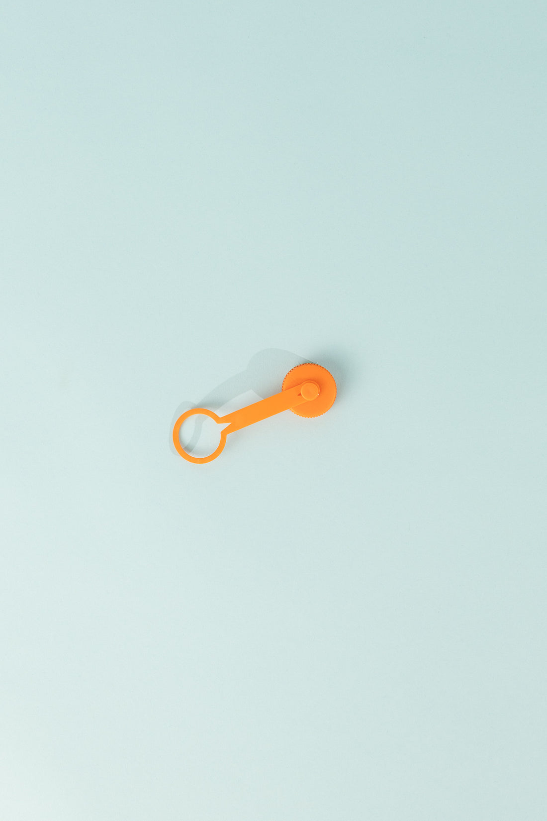 Replacement Tethered Cap for 28mm threaded neck, orange cap with tether on a light background.