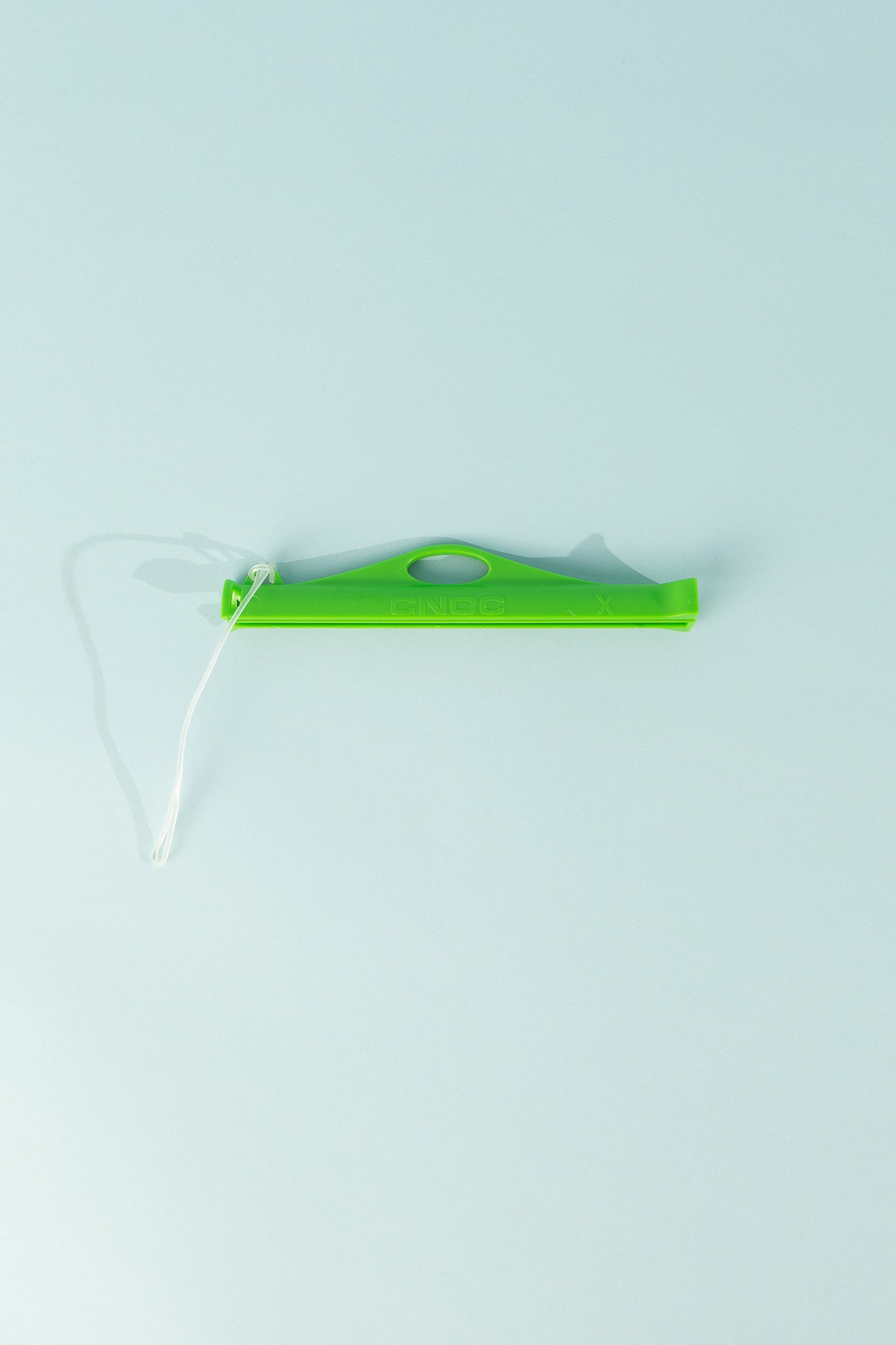 CNOC Replacement Tethered SliderX in green with a hang loop for gravity filtering.