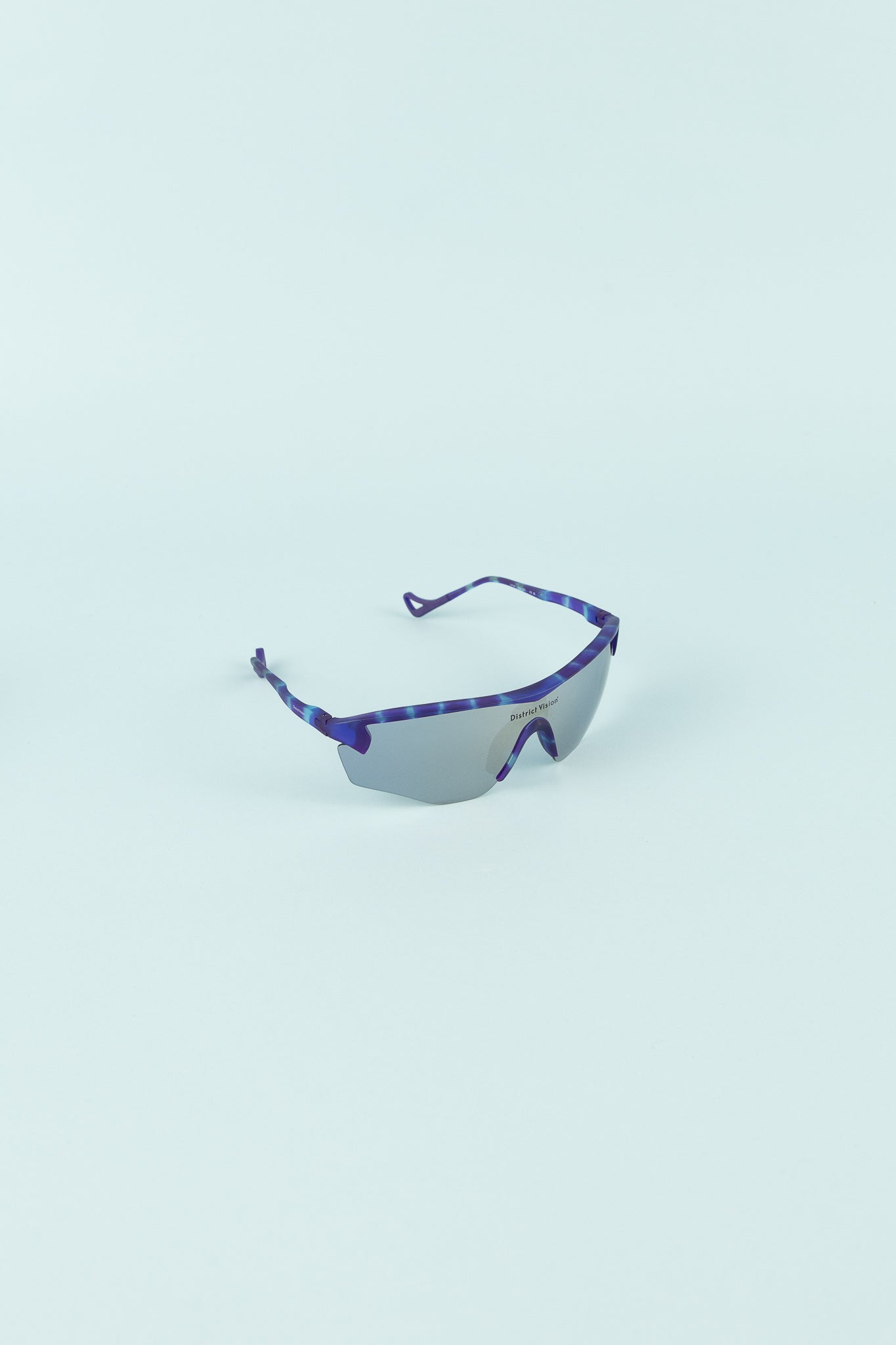Junya Racer Sunglasses - Violet Tortoise/D+ Indigo Mirror