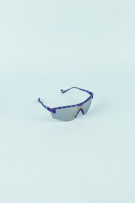 Junya Racer Sunglasses - Violet Tortoise/D+ Indigo Mirror