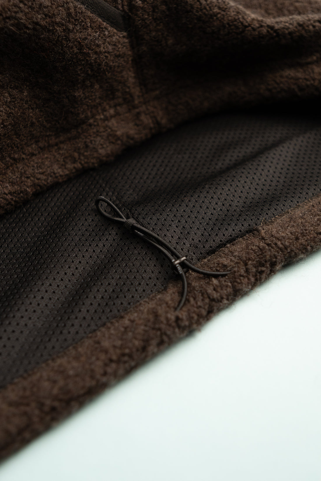 Recycled Wool Boa Vest - Dark Brown