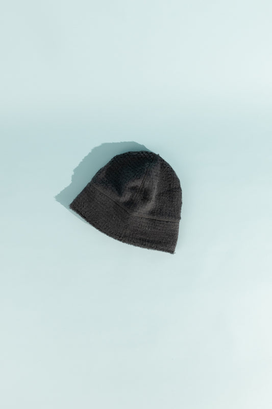 High Loft Wool Beanie in anthracite colour displayed on a light background.