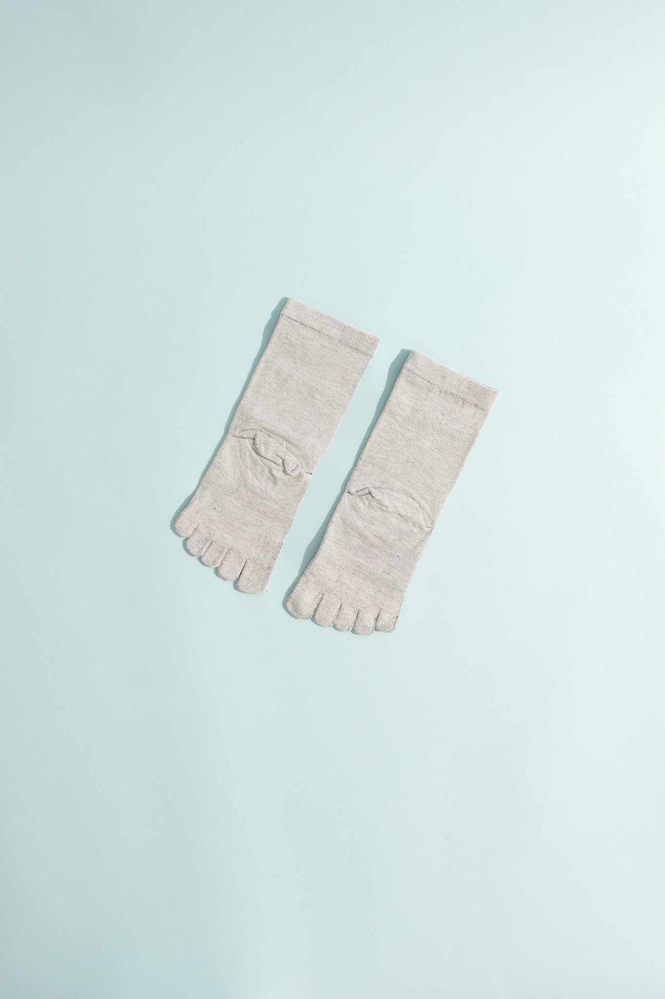 Coolmax Liner Toe Socks - Light Grey