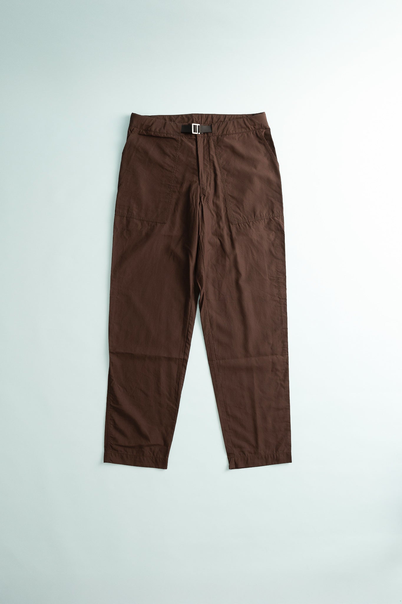 Mens Tree Chore Pants II in brown, designed for comfort and durability for hiking and everyday wear.