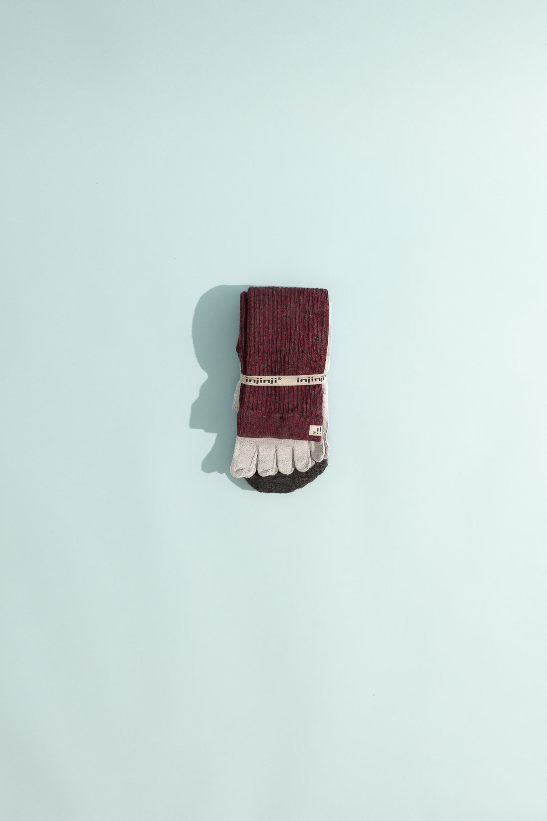 Women's Outdoor Hiker & Toe Sock Liner in Burgundy, ultra-thin sock set for hiking adventures.