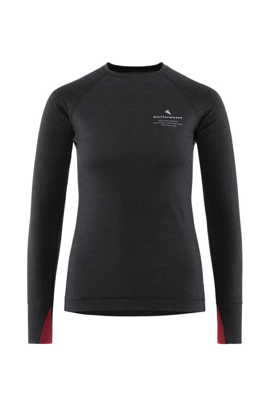 Klattermusen Womens Fafne Crew - Raven | Coffee Outdoors