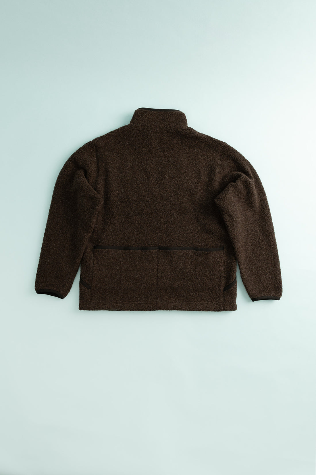 Recycled Wool Boa Pullover - Dark Brown