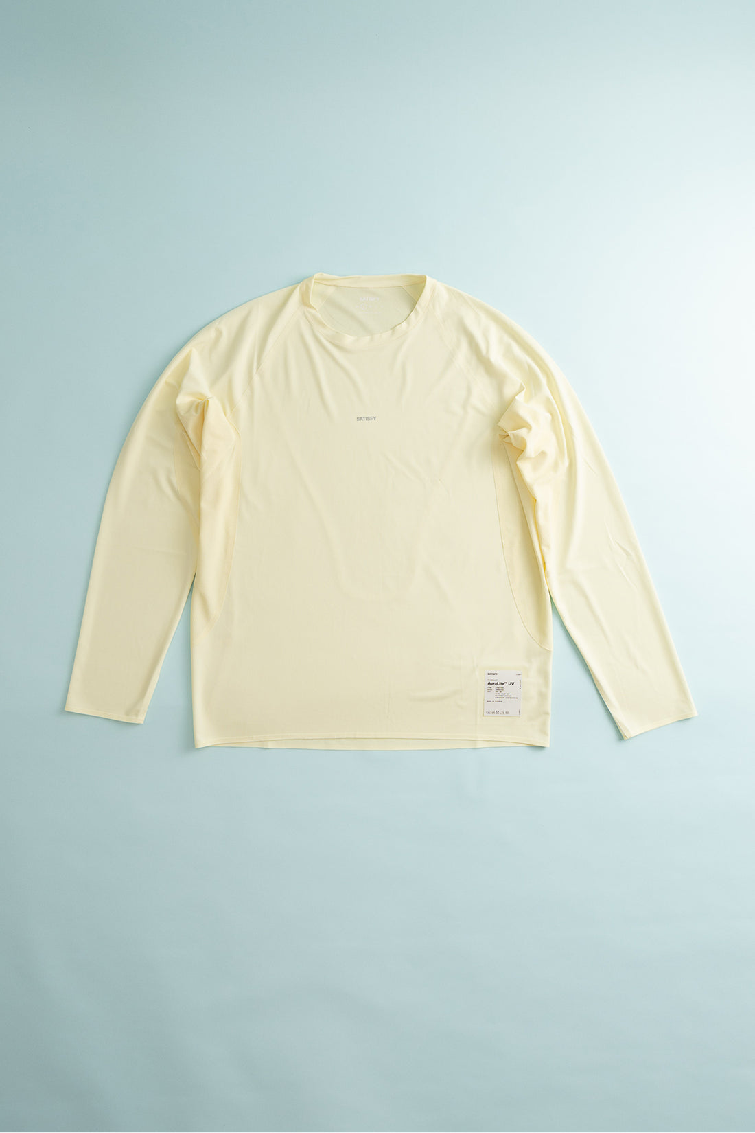 Satisfy AuraLite™ UV Long Tee in Transparent Yellow, view 1.