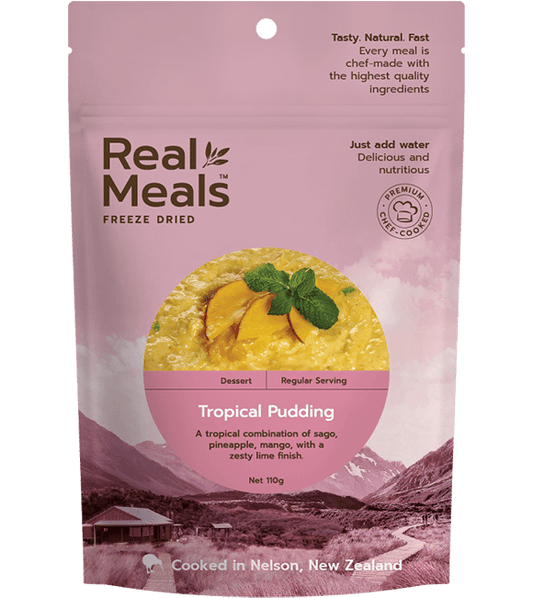 Real Meals Tropical Pudding | Coffee Outdoors
